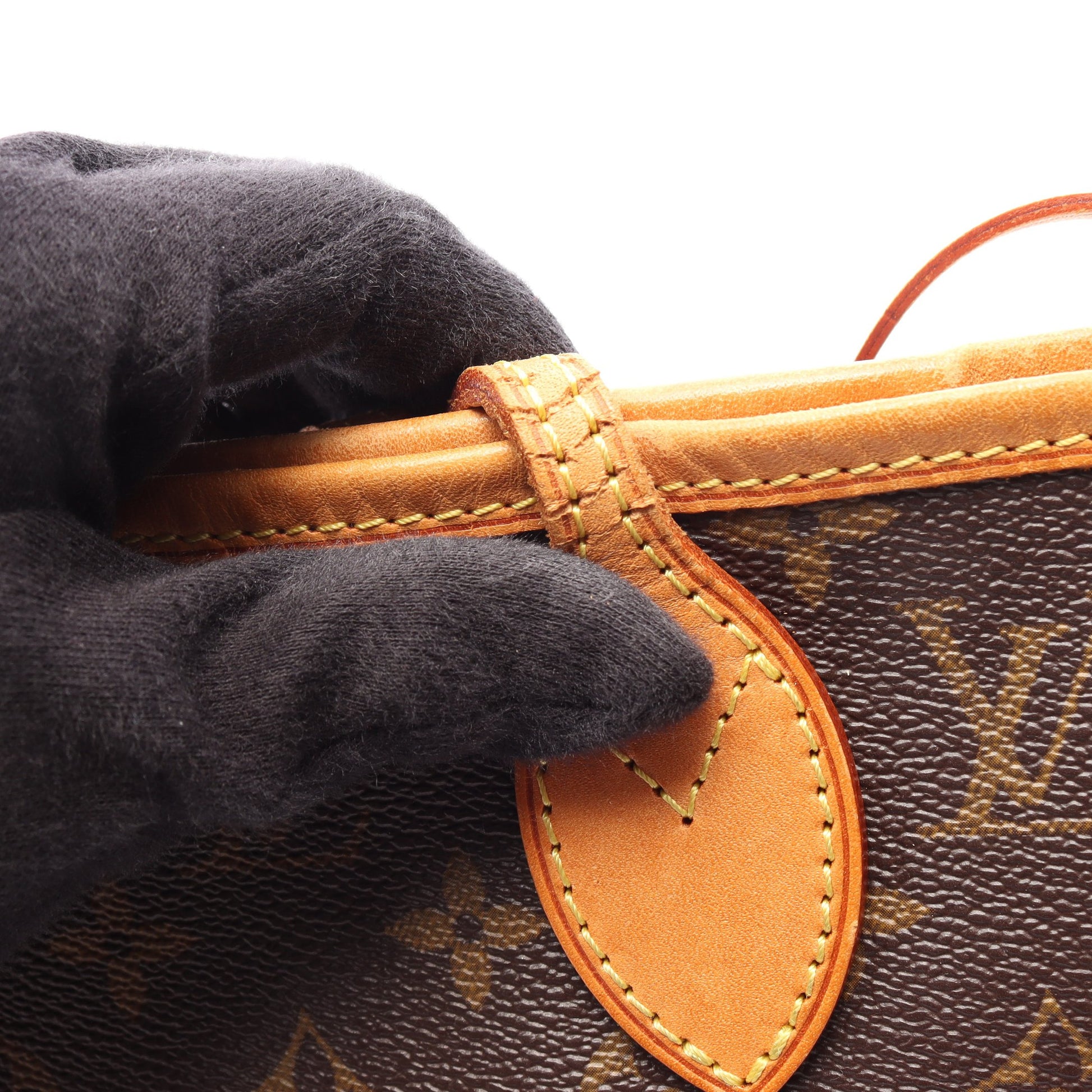 ネヴァーフルMM モノグラム ショルダーバッグ トートバッグ PVC レザー ブラウン ルイヴィトン バッグ LOUIS VUITTON