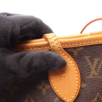 ネヴァーフルMM モノグラム ショルダーバッグ トートバッグ PVC レザー ブラウン ルイヴィトン バッグ LOUIS VUITTON