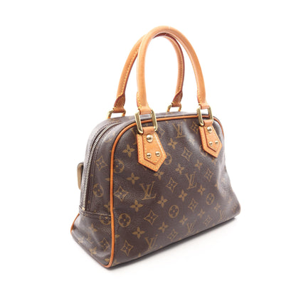 マンハッタンPM モノグラム ハンドバッグ PVC レザー ブラウン ルイヴィトン バッグ LOUIS VUITTON