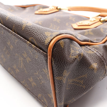 マンハッタンPM モノグラム ハンドバッグ PVC レザー ブラウン ルイヴィトン バッグ LOUIS VUITTON
