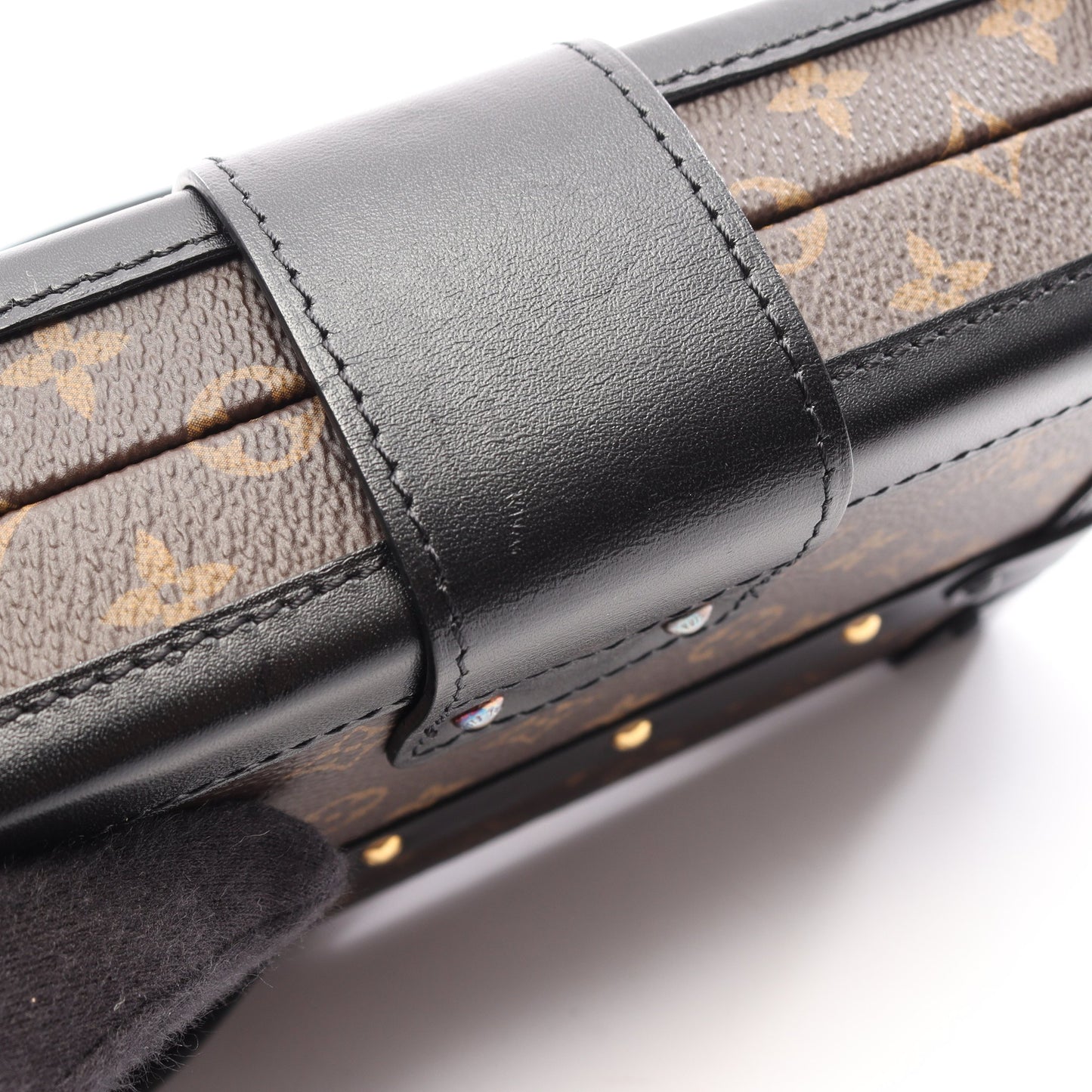 プティット マル モノグラム ショルダーバッグ PVC レザー ブラウン ブラック ルイヴィトン バッグ LOUIS VUITTON