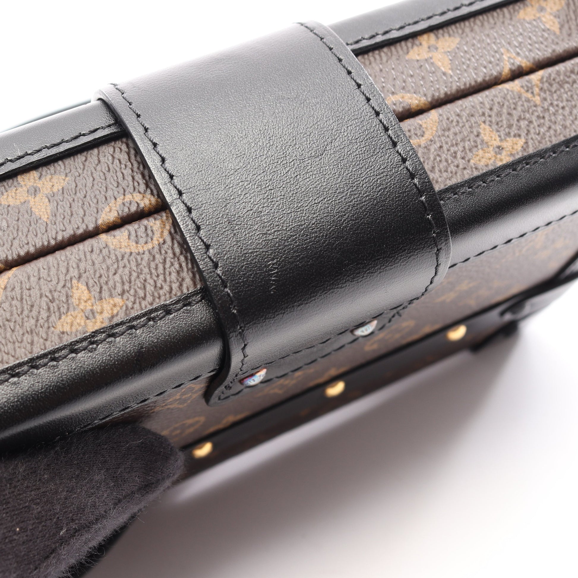 プティット マル モノグラム ショルダーバッグ PVC レザー ブラウン ブラック ルイヴィトン バッグ LOUIS VUITTON