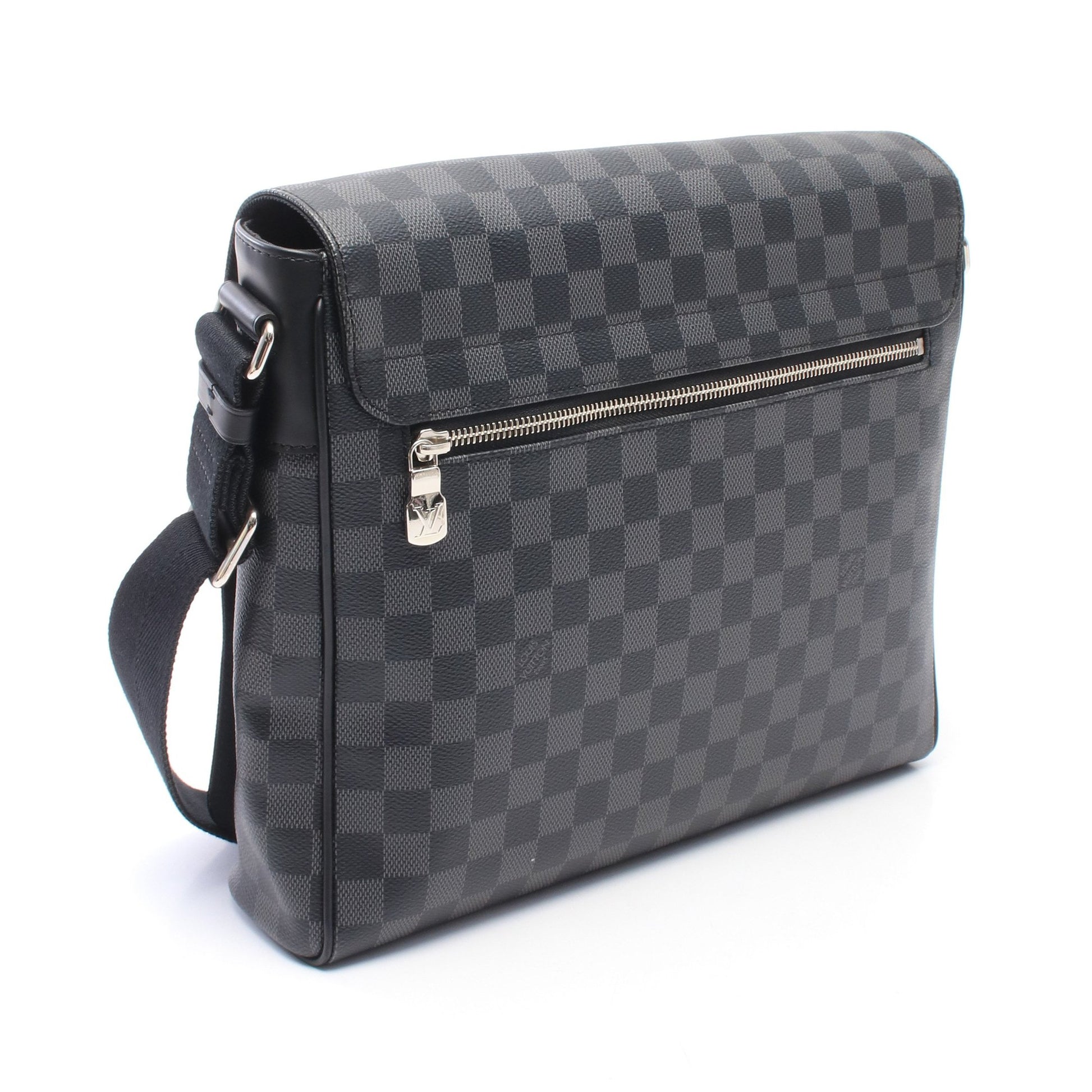 ディストリクト MM NM ダミエグラフィット ショルダーバッグ PVC レザー ブラック ルイヴィトン バッグ LOUIS VUITTON