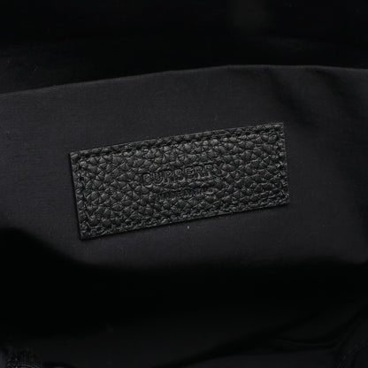 チェック ジャガード クロスボディバッグ ショルダーバッグ ナイロン レザー ブラック バーバリー バッグ BURBERRY