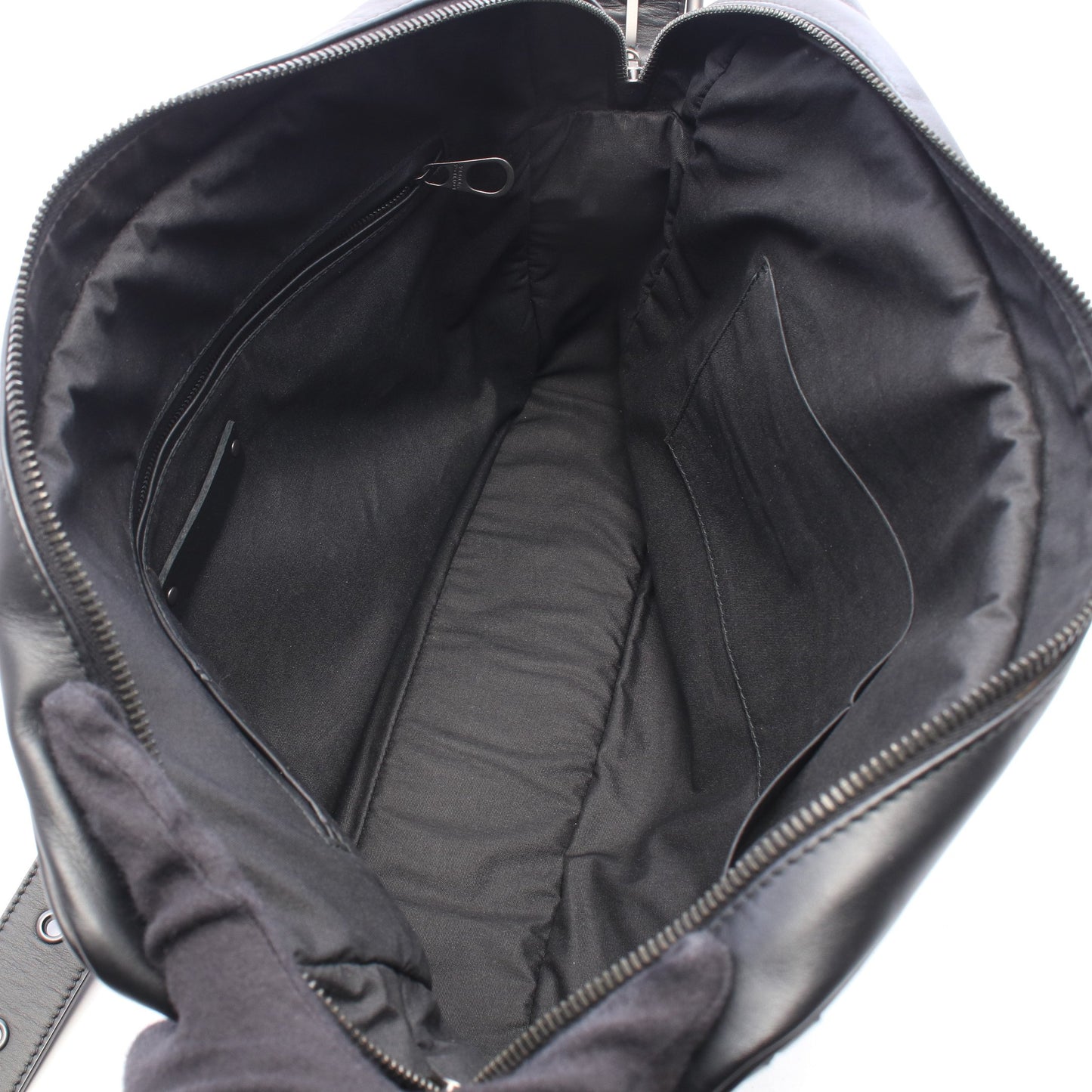 イントレチャート ショルダーバッグ レザー ブラック ボッテガヴェネタ バッグ BOTTEGA VENETA