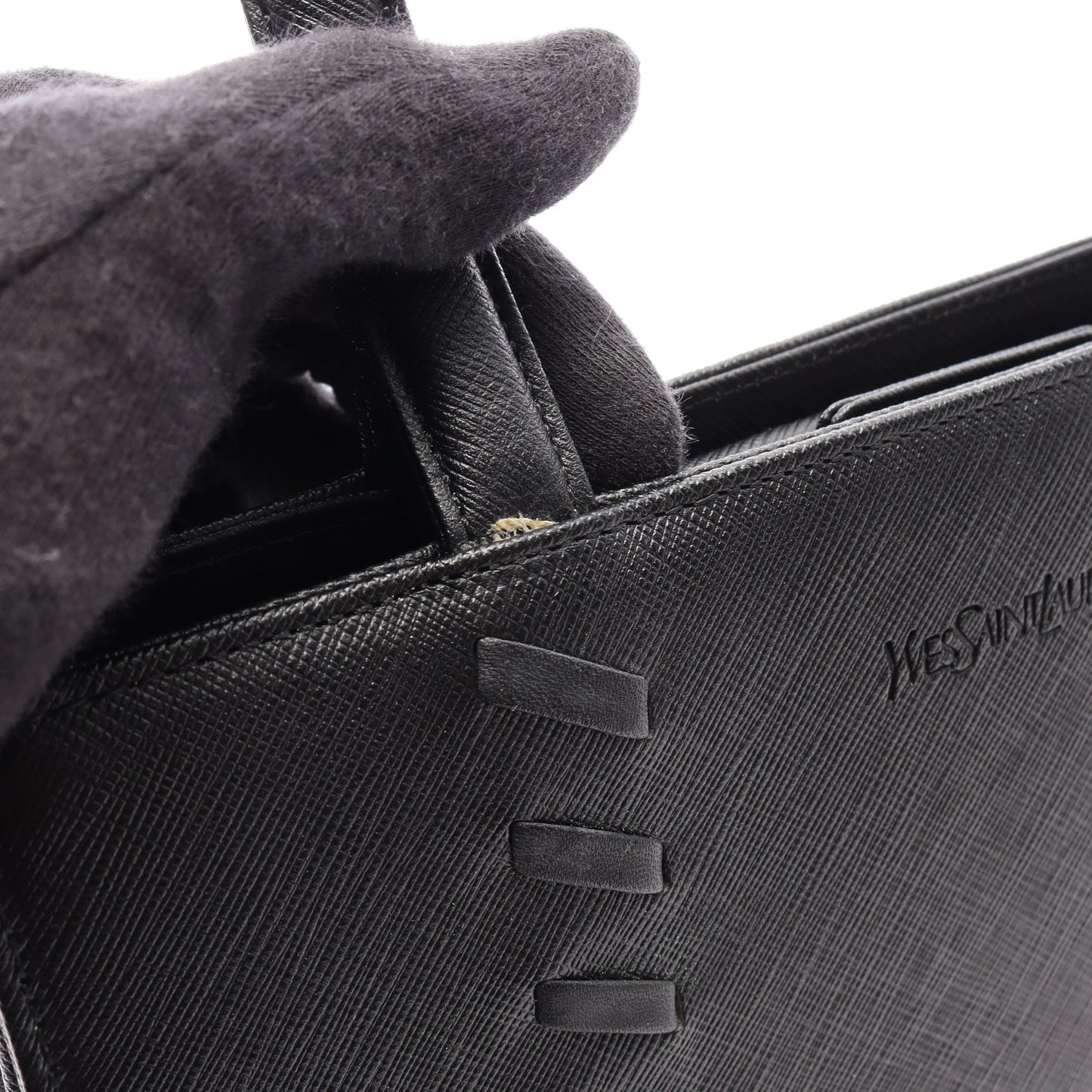 ハンドバッグ トートバッグ レザー ブラック イヴサンローラン バッグ YVES SAINT LAURENT