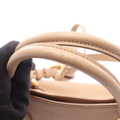 VITELLO PHENIX 2WAY ハンドバッグ レザー ピンクベージュ プラダ バッグ PRADA