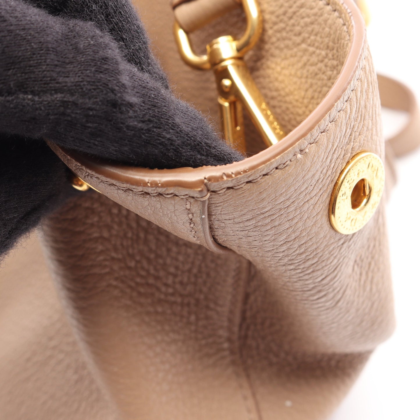 VITELLO PHENIX 2WAY ハンドバッグ レザー ピンクベージュ プラダ バッグ PRADA