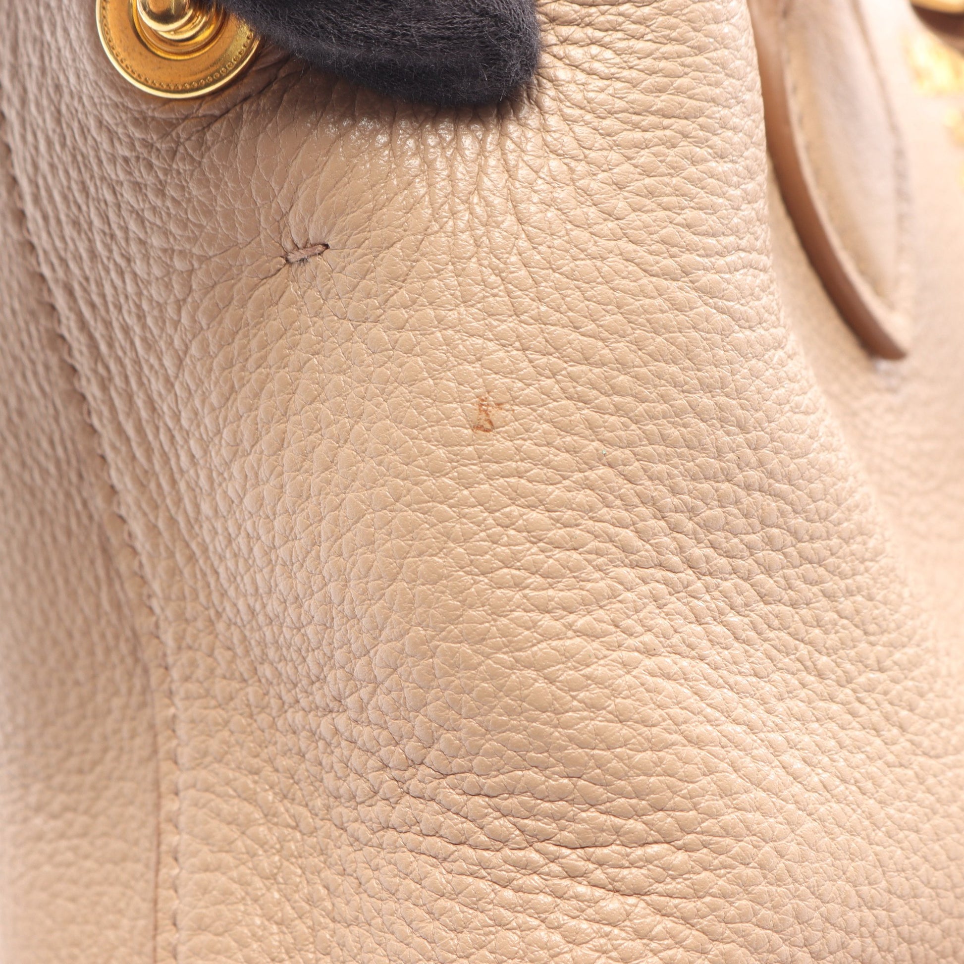 VITELLO PHENIX 2WAY ハンドバッグ レザー ピンクベージュ プラダ バッグ PRADA