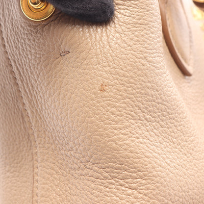 VITELLO PHENIX 2WAY ハンドバッグ レザー ピンクベージュ プラダ バッグ PRADA