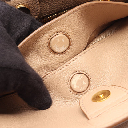 VITELLO PHENIX 2WAY ハンドバッグ レザー ピンクベージュ プラダ バッグ PRADA