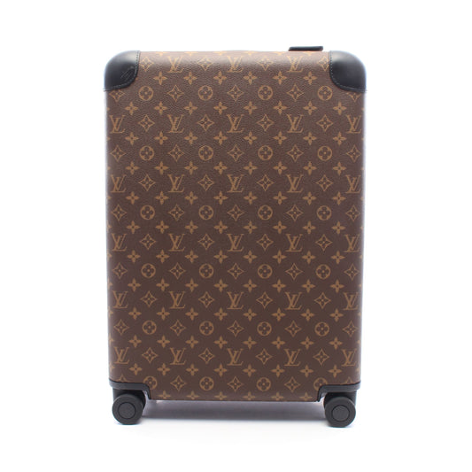 ホライゾン55 モノグラムマカサー キャリーケース スーツケース PVC レザー ブラウン ブラック ルイヴィトン バッグ LOUIS VUITTON