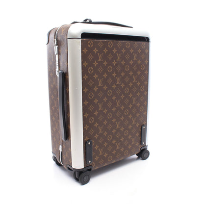 ホライゾン55 モノグラムマカサー キャリーケース スーツケース PVC レザー ブラウン ブラック ルイヴィトン バッグ LOUIS VUITTON