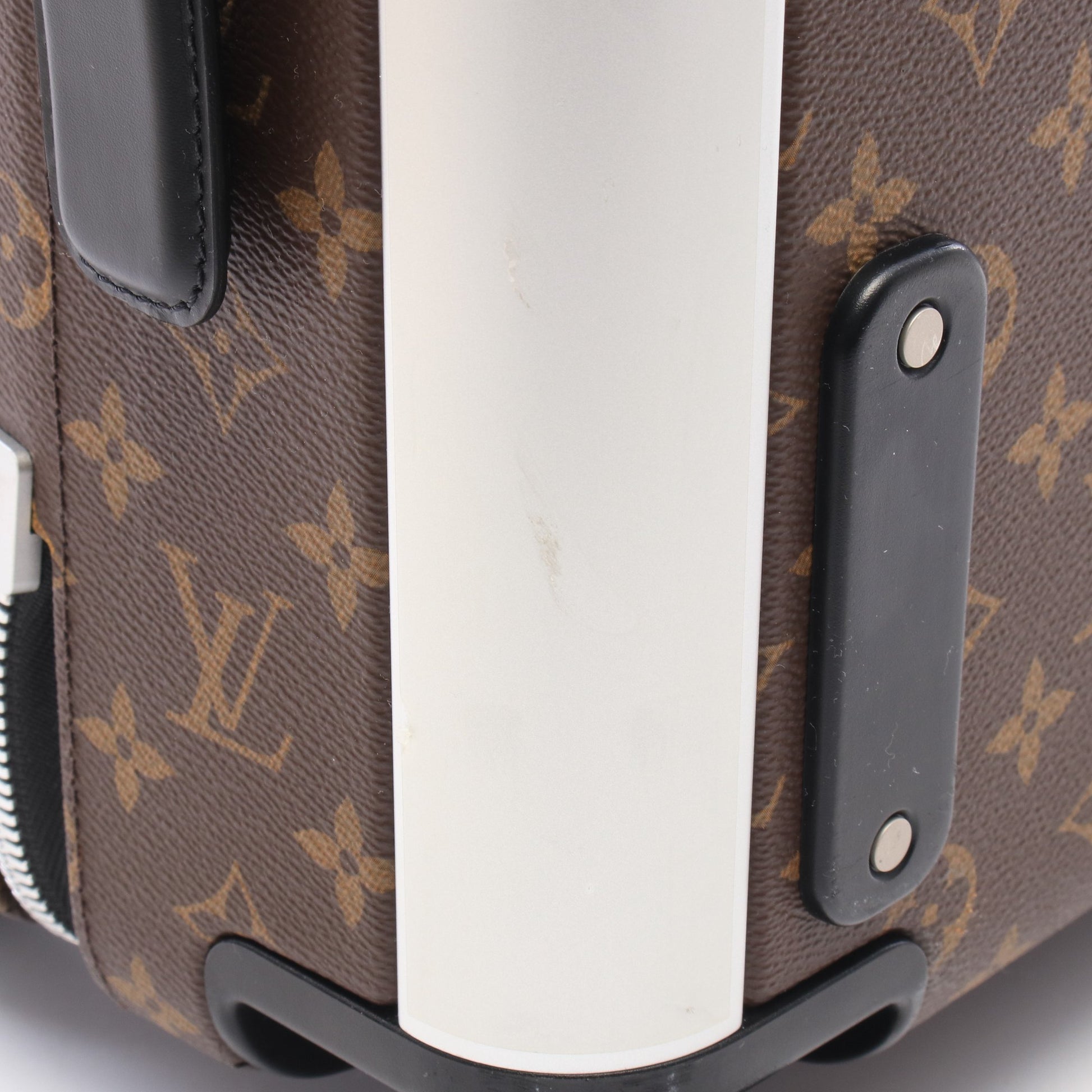 ホライゾン55 モノグラムマカサー キャリーケース スーツケース PVC レザー ブラウン ブラック ルイヴィトン バッグ LOUIS VUITTON
