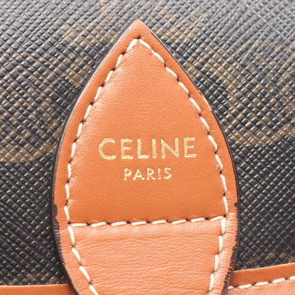 フォルコ ミディアムバッグ トリオンフ ショルダーバッグ PVC レザー ブラック ブラウン セリーヌ バッグ CELINE
