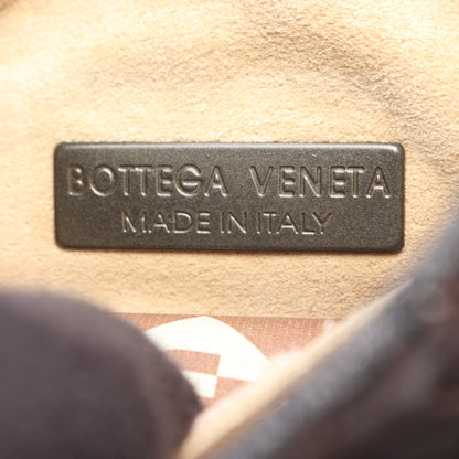 イントレチャート ミニ ショルダーバッグ レザー ダークブラウン ボッテガヴェネタ バッグ BOTTEGA VENETA