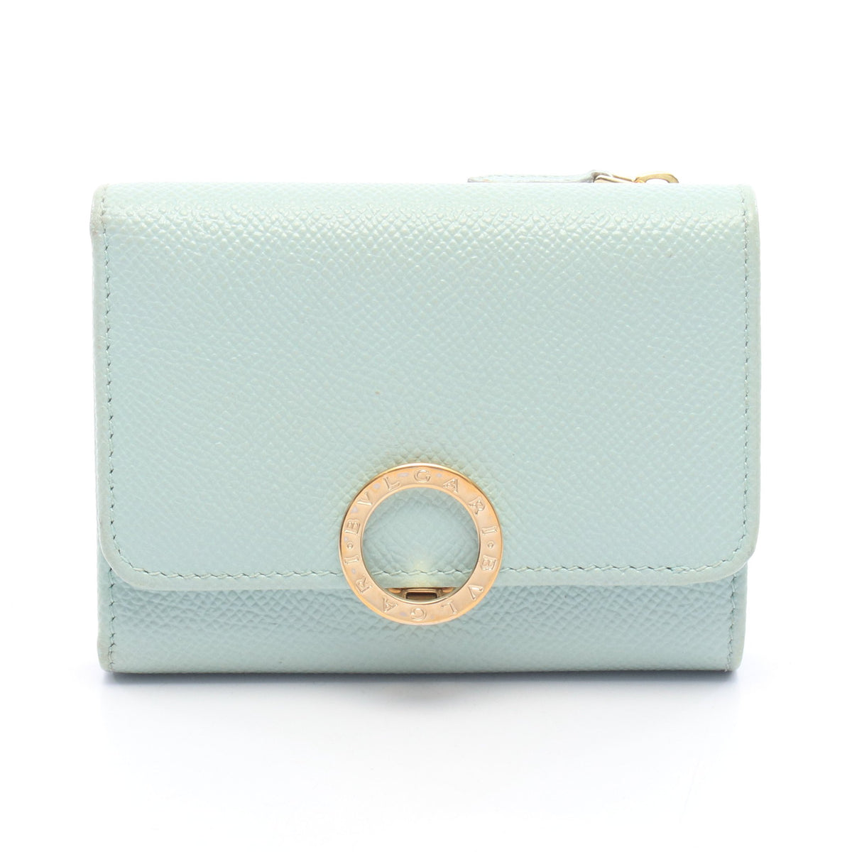 ブルガリブルガリ 三つ折り財布 レザー ライトグリーン ブルガリ 財布・小物 BVLGARI