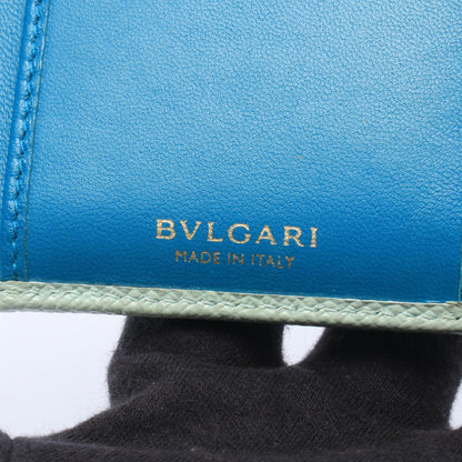 ブルガリブルガリ 三つ折り財布 レザー ライトグリーン ブルガリ 財布・小物 BVLGARI