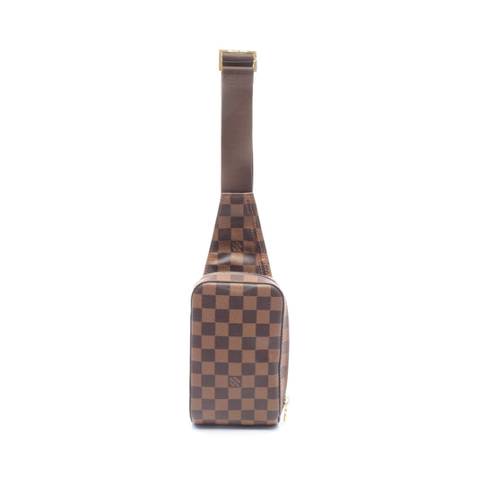 ジェロニモス ダミエエベヌ ボディバッグ PVC ブラウン ルイヴィトン バッグ LOUIS VUITTON