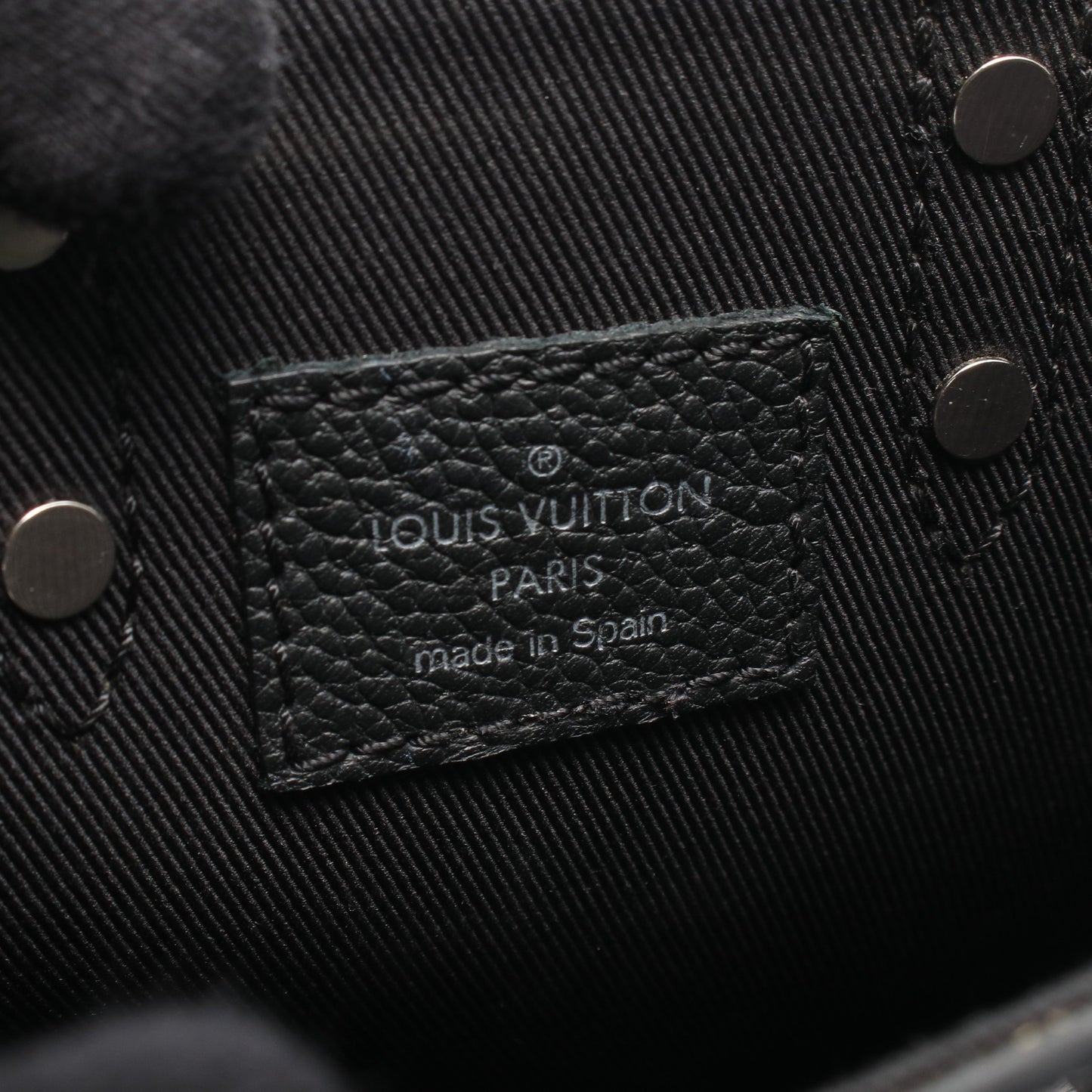 サックプラ XS ダミエチェッカーボード ノワール 2WAY ハンドバッグ レザー ブラック ルイヴィトン バッグ LOUIS VUITTON