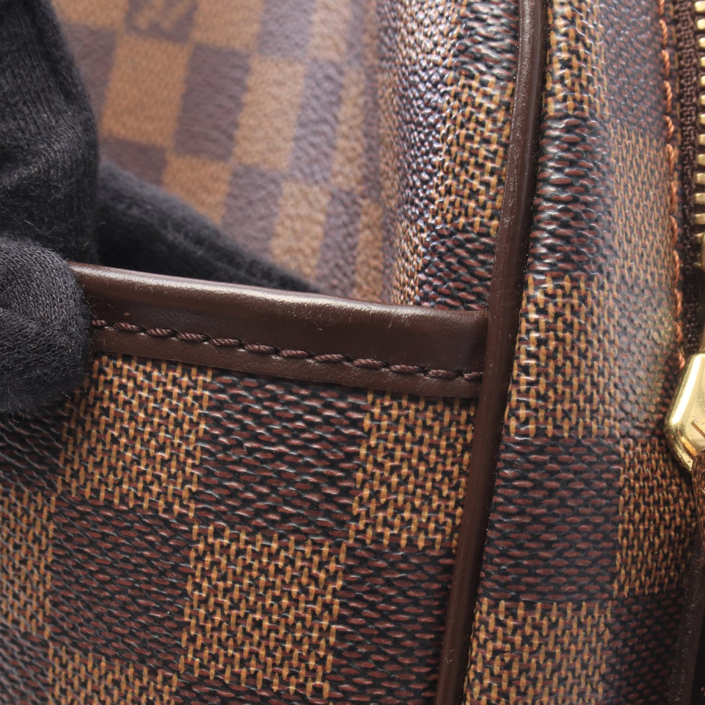 イパネマGM ダミエエベヌ ショルダーバッグ PVC レザー ブラウン ルイヴィトン バッグ LOUIS VUITTON