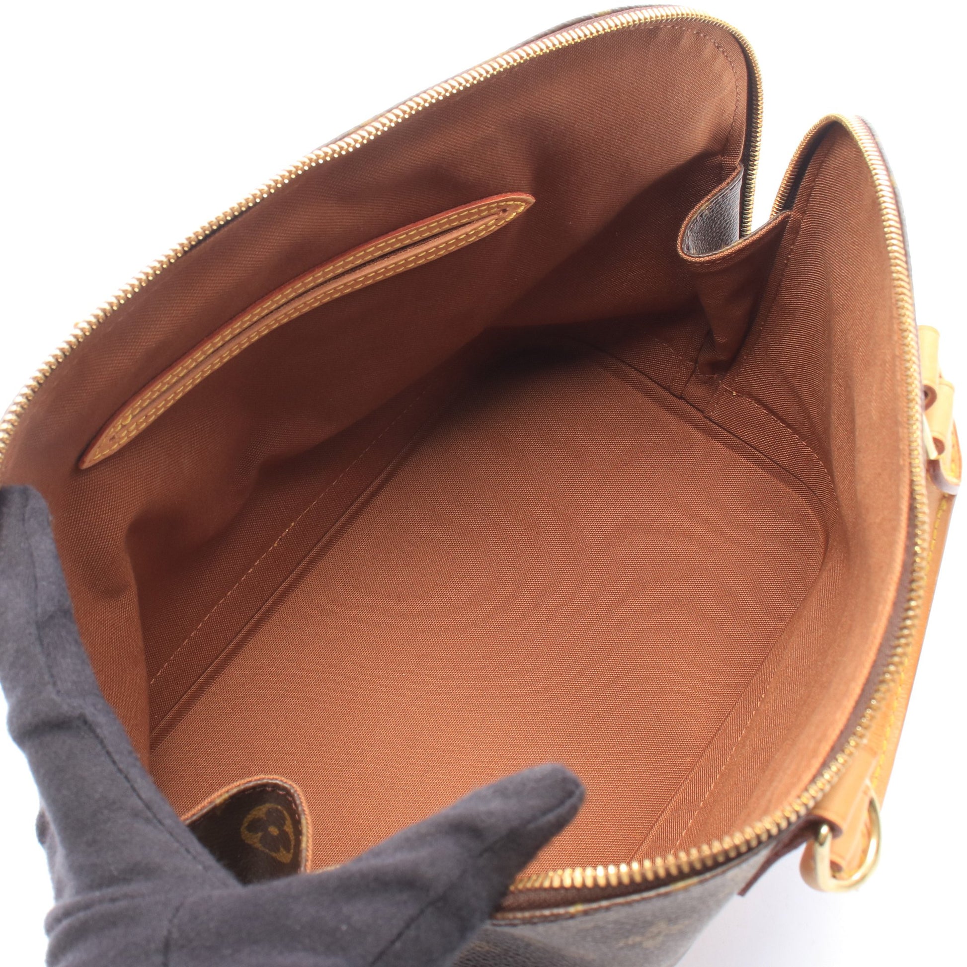 アルマPM モノグラム ハンドバッグ PVC レザー ブラウン ルイヴィトン バッグ LOUIS VUITTON