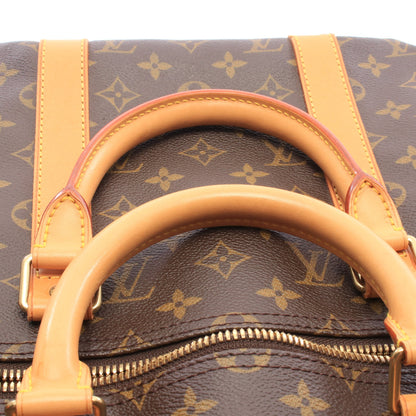 キーポル50 モノグラム ボストンバッグ PVC レザー ブラウン ルイヴィトン バッグ LOUIS VUITTON