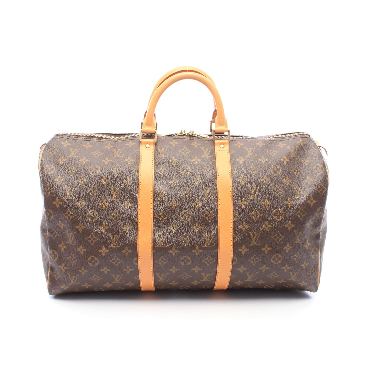 キーポル50 モノグラム ボストンバッグ PVC レザー ブラウン ルイヴィトン バッグ LOUIS VUITTON