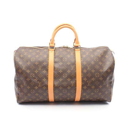 キーポル50 モノグラム ボストンバッグ PVC レザー ブラウン ルイヴィトン バッグ LOUIS VUITTON