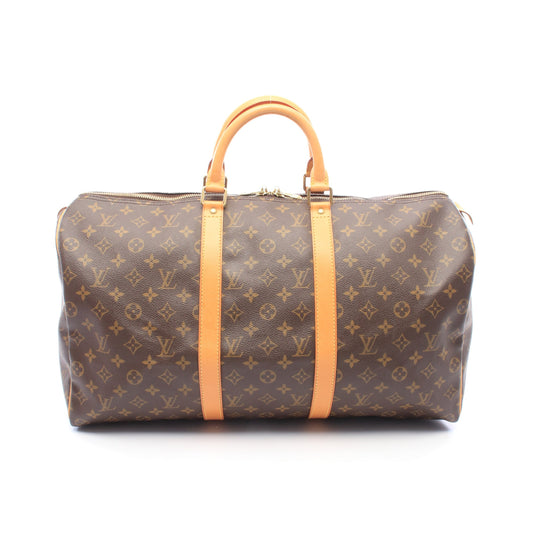 キーポル50 モノグラム ボストンバッグ PVC レザー ブラウン ルイヴィトン バッグ LOUIS VUITTON