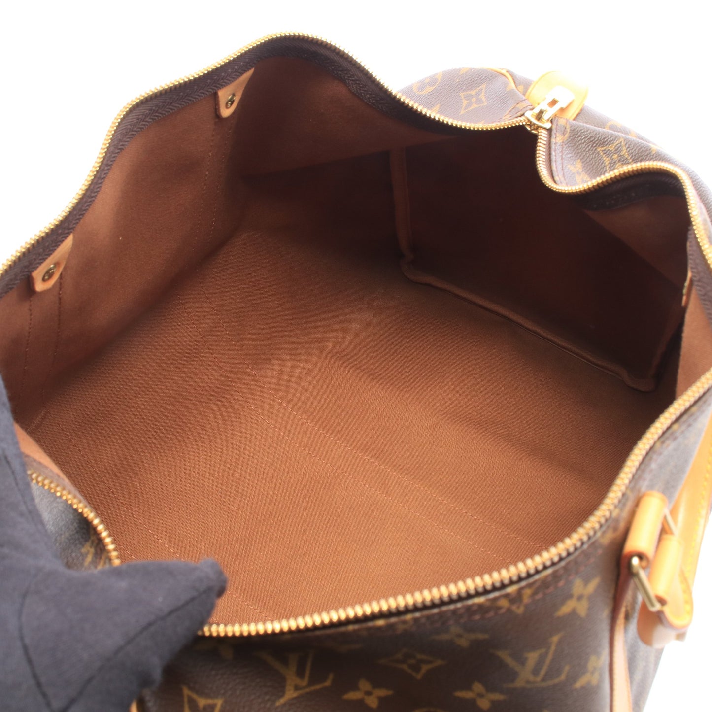 キーポル50 モノグラム ボストンバッグ PVC レザー ブラウン ルイヴィトン バッグ LOUIS VUITTON