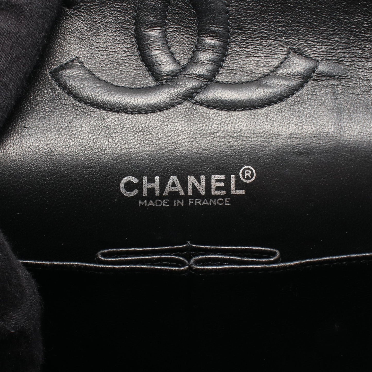 マトラッセ Wフラップ Wチェーンショルダーバッグ エナメルレザー ブラック シルバー金具 シャネル バッグ CHANEL