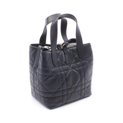 Dior Toujours バーティカル トートバッグ スモール マクロカナージュ 2WAY ハンドバッグ レザー ブラック クリスチャンディオール バッグ Christian Dior