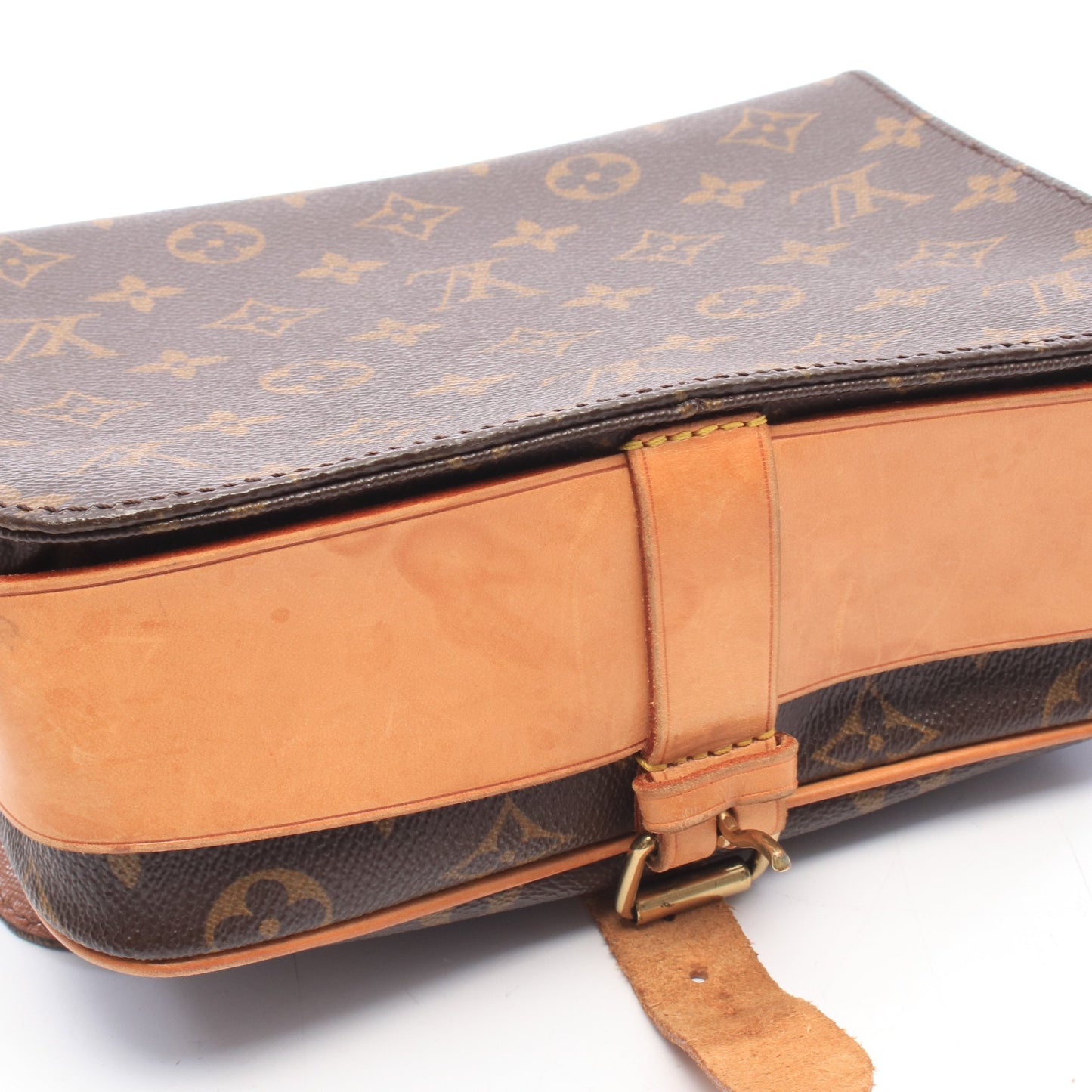 カルトシエールMM モノグラム ショルダーバッグ PVC レザー ブラウン ルイヴィトン バッグ LOUIS VUITTON