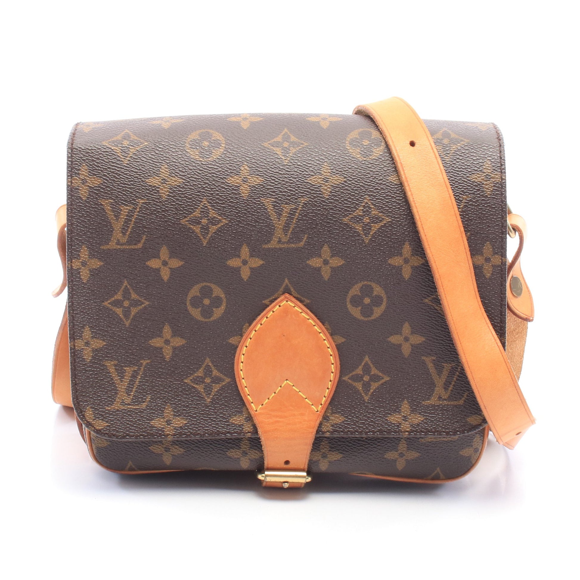 カルトシエールMM モノグラム ショルダーバッグ PVC レザー ブラウン ルイヴィトン バッグ LOUIS VUITTON