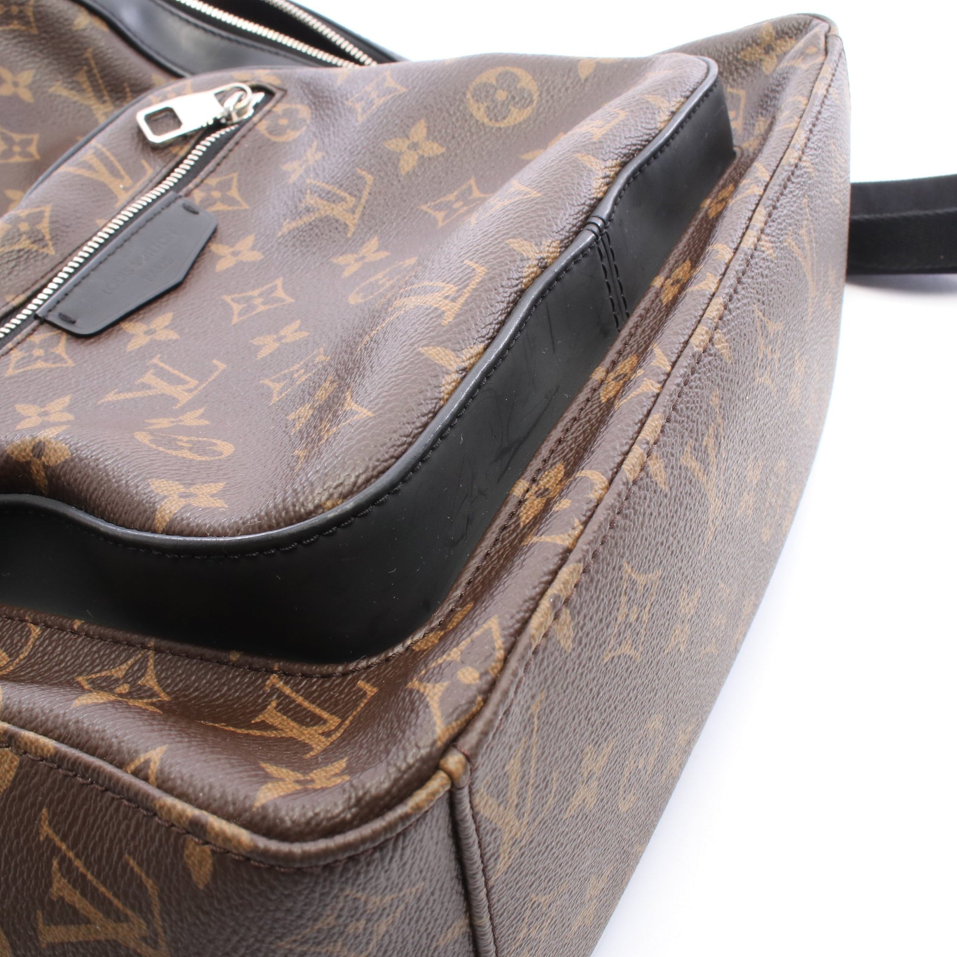 ジョッシュ モノグラムマカサー バックパック リュックサック PVC レザー ブラウン ブラック ルイヴィトン バッグ LOUIS VUITTON