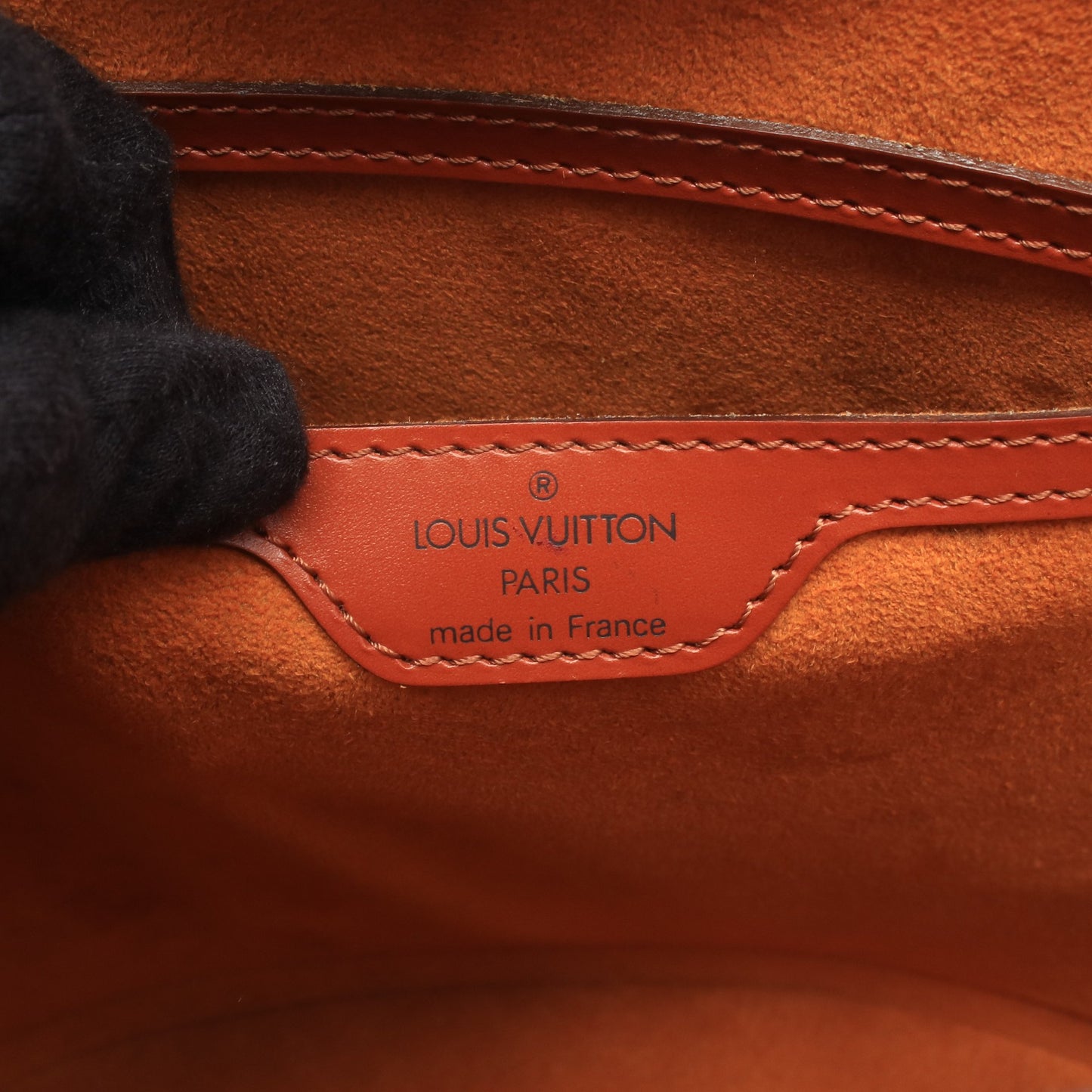 サンジャック エピ ケニアブラウン ハンドバッグ レザー ブラウン ルイヴィトン バッグ LOUIS VUITTON