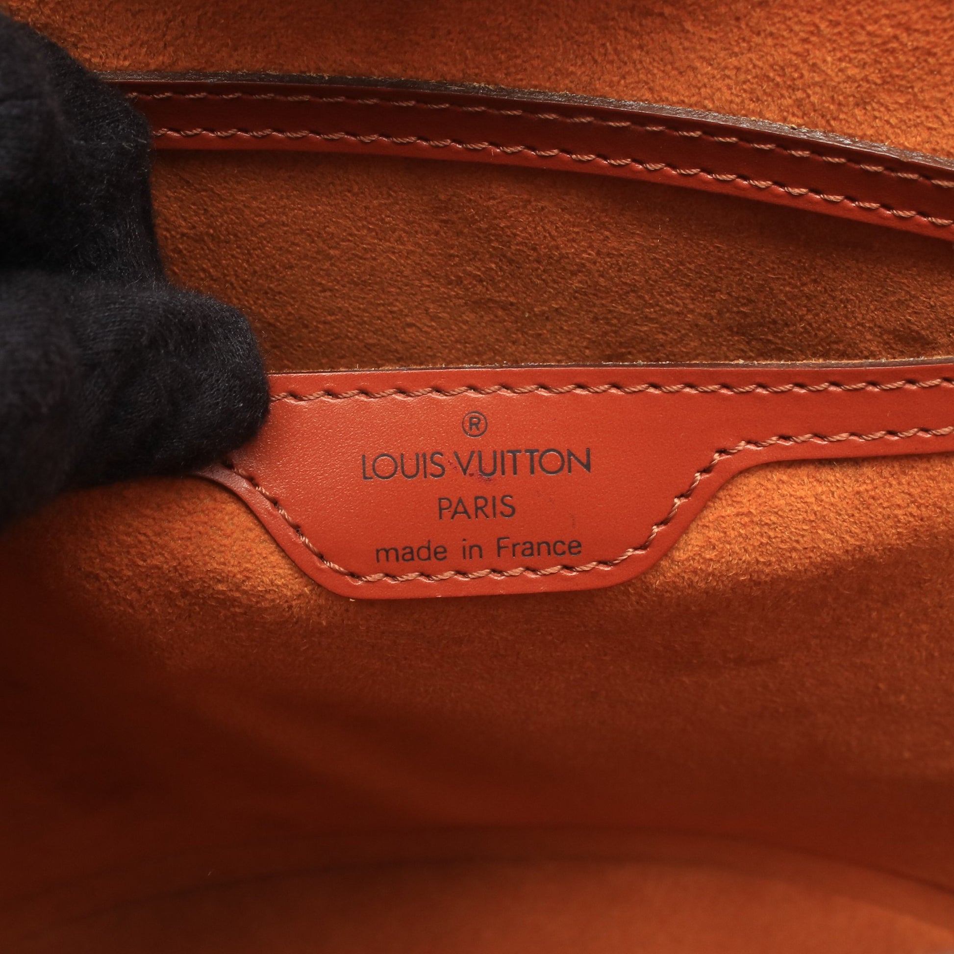 サンジャック エピ ケニアブラウン ハンドバッグ レザー ブラウン ルイヴィトン バッグ LOUIS VUITTON