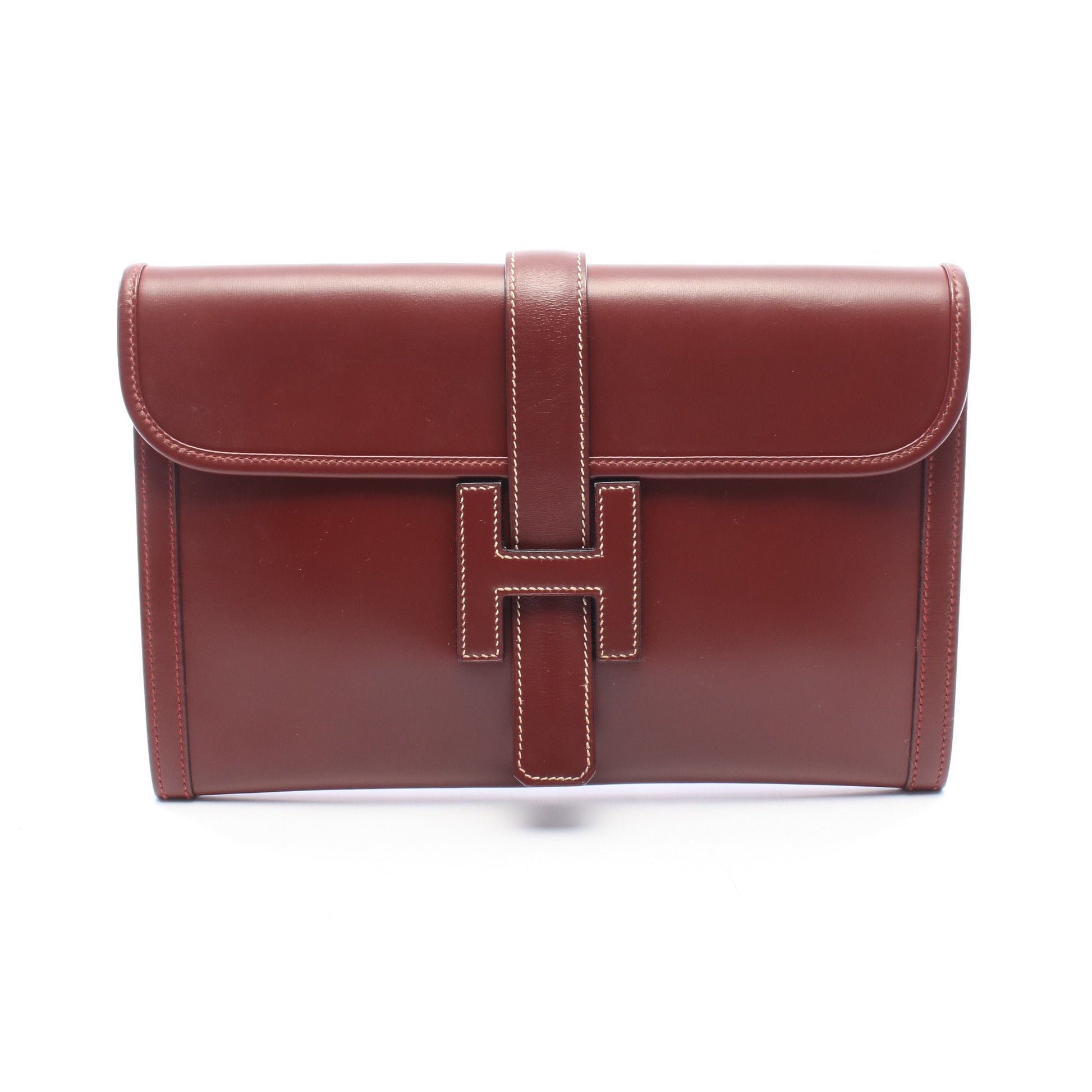 ジジェPM ルージュアッシュ クラッチバッグ ボックスカーフ ボルドー ○R刻印 エルメス バッグ HERMES
