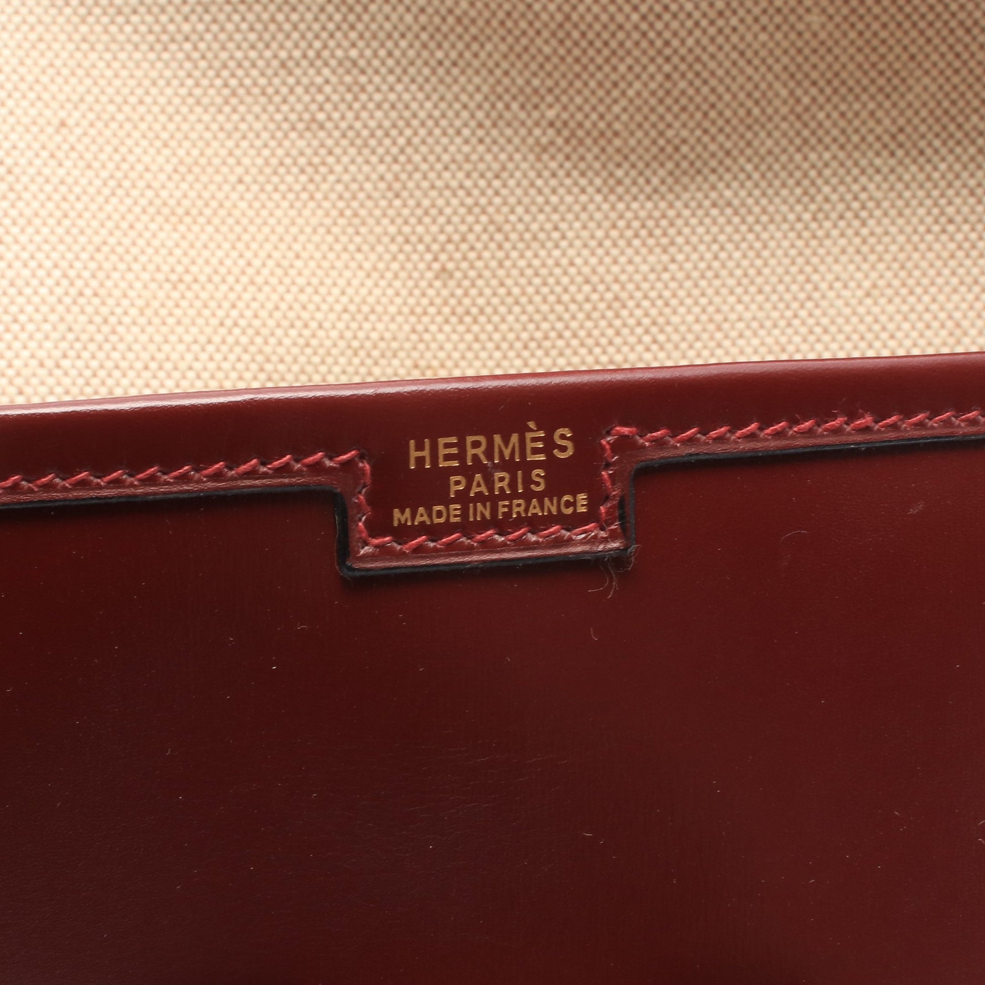 ジジェPM ルージュアッシュ クラッチバッグ ボックスカーフ ボルドー ○R刻印 エルメス バッグ HERMES