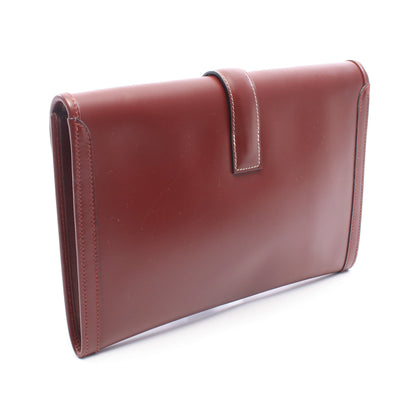 ジジェPM ルージュアッシュ クラッチバッグ ボックスカーフ ボルドー ○R刻印 エルメス バッグ HERMES