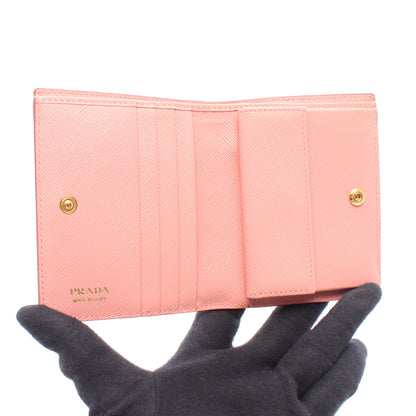 二つ折り財布 PVC レザー ピンク レッド プラダ 財布・小物 PRADA