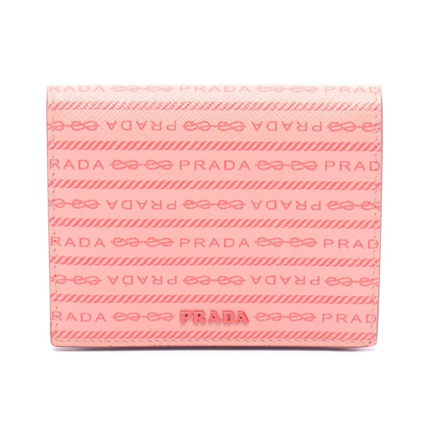 二つ折り財布 PVC レザー ピンク レッド プラダ 財布・小物 PRADA