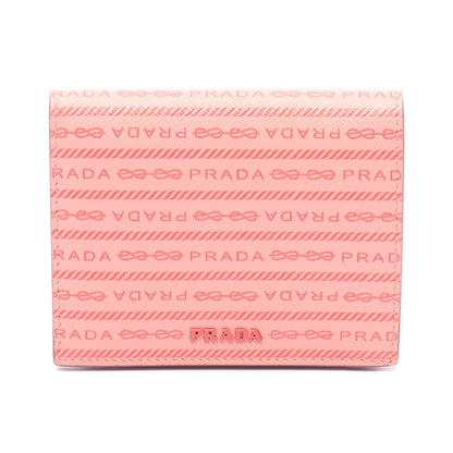 二つ折り財布 PVC レザー ピンク レッド プラダ 財布・小物 PRADA