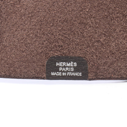 ユリス ミニ マカサー 手帳カバー トゴ ダークブラウン シルバー金具 X刻印 エルメス 財布・小物 HERMES