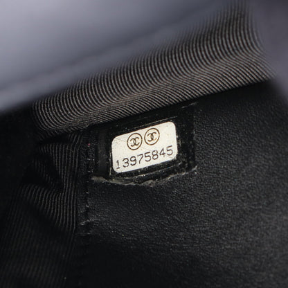 マトラッセ チェーンウォレット エナメルレザー ブラック シルバー金具 シャネル バッグ CHANEL