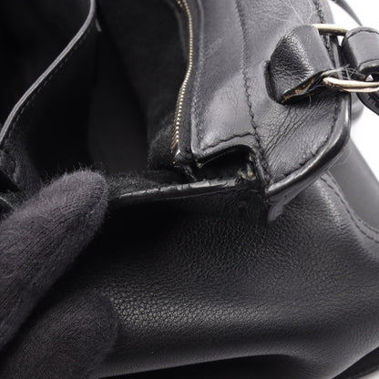 ベイビーカバス YSLライン 2WAY ハンドバッグ レザー ブラック サンローランパリ