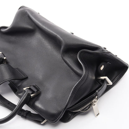 ベイビーカバス YSLライン 2WAY ハンドバッグ レザー ブラック サンローランパリ