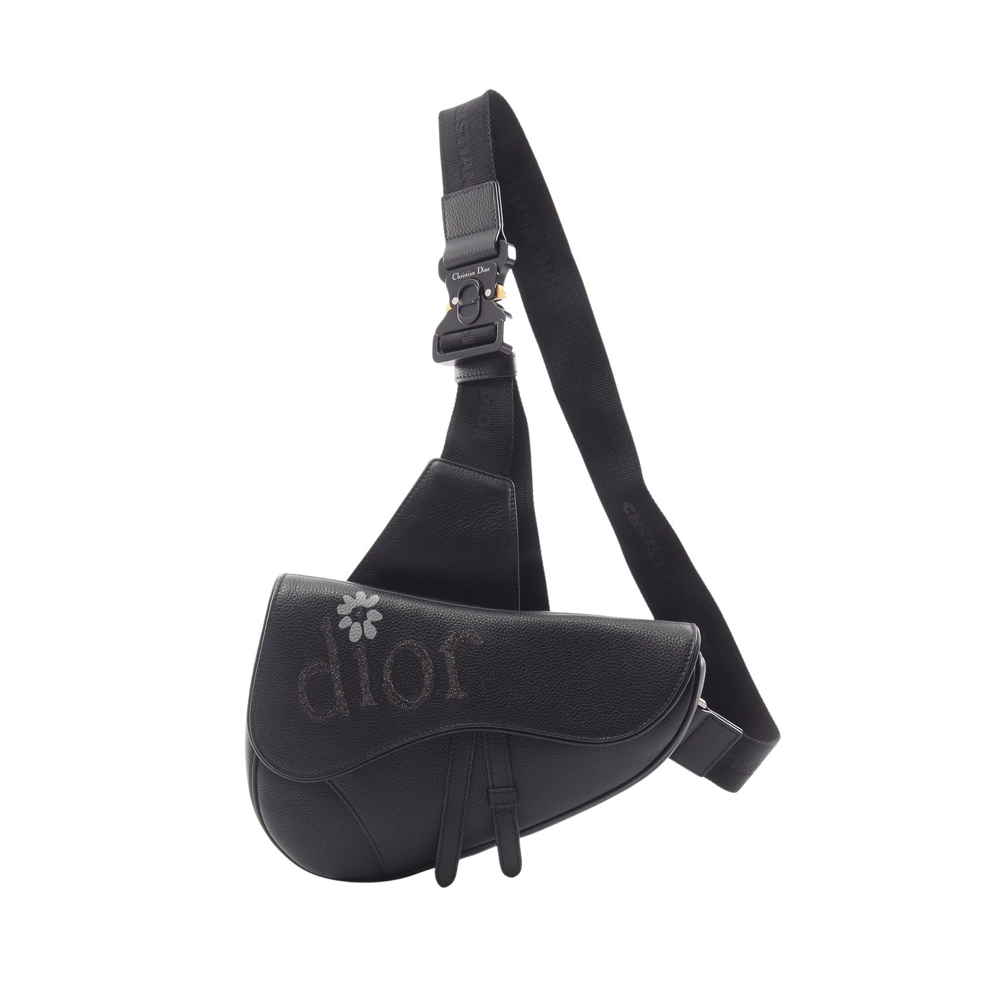 DIOR × ERL SADDLE サドル ボディバッグ レザー ブラック クリスチャンディオール