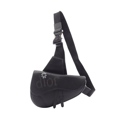 DIOR × ERL SADDLE サドル ボディバッグ レザー ブラック クリスチャンディオール